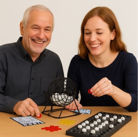 Gra Bingo z bębnem metalowym loteryjnym