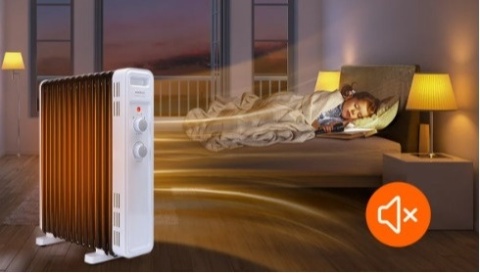 Grzejnik elektryczny olejowy Aigostar 2300 W, termostat