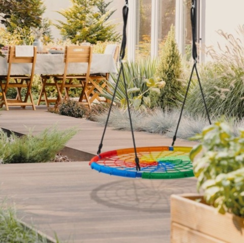 Kolorowa huśtawka bocianie gniazdo ⌀ 100 cm