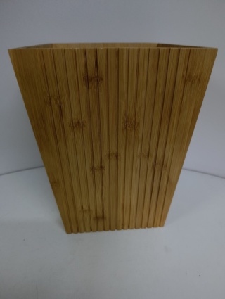 Kosz na śmieci bambusowy biurowy 6 L