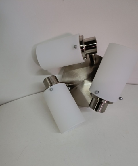 Lampa sufitowa reflektor sufitowy LED biały + chrom 3x 7,5W potrójna ruchoma