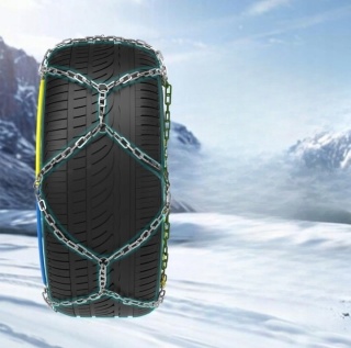 Łańcuchy śniegowe HKN-130 12 mm – 2 szt. – szybki montaż – uniwersalne