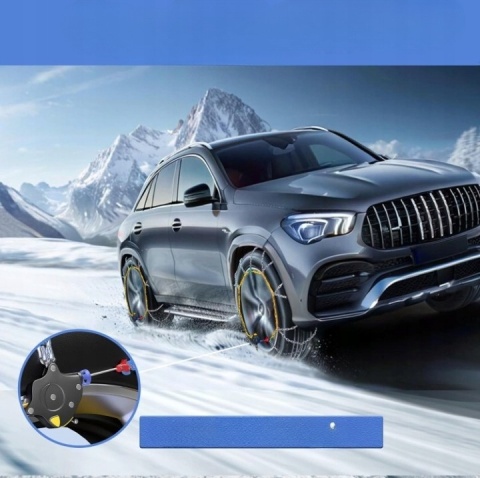 Łańcuchy śniegowe HKN-130 12 mm – 2 szt. – szybki montaż – uniwersalne