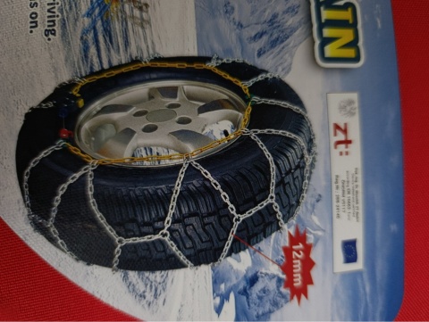 Łańcuchy śniegowe HKN-130 12 mm – 2 szt. – szybki montaż – uniwersalne