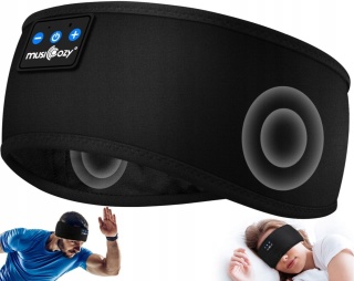 MUSICOZY OPASKA ZE SŁUCHAWKAMI BLUETOOTH DO BIEGANIA SPANIA SŁUCHAWKI