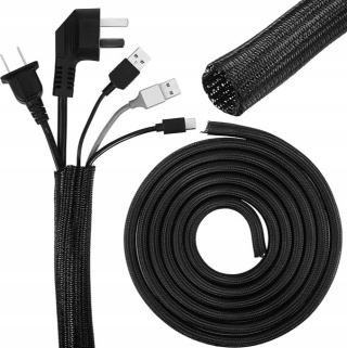 Maskownica osłona do kabli przewodów organizer kabli 10 mm - 3m