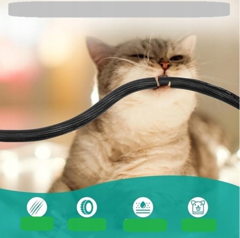 Maskownica osłona do kabli przewodów organizer kabli 13 mm - 3m