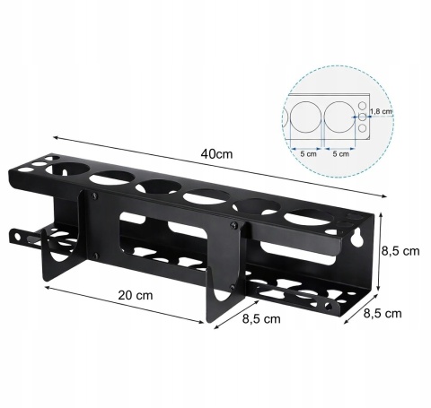 Organizer warsztatowy, uchwyt Na kartusze silikonowe kleje akryl metalowy Organizer Ścienny