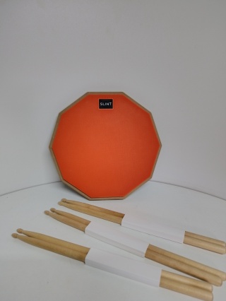 Pad Perkusyjny do Ćwiczeń SLINT (Dwustronny) + 3 Pary Pałek, werbel