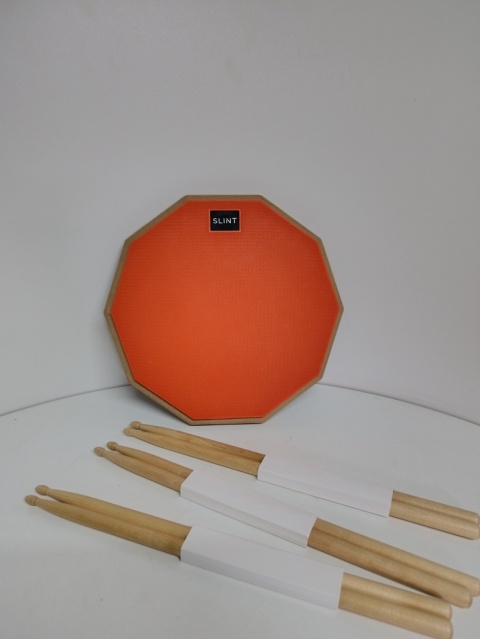 Pad Perkusyjny do Ćwiczeń SLINT (Dwustronny) + 3 Pary Pałek, werbel