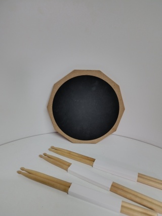 Pad Perkusyjny do Ćwiczeń SLINT (Dwustronny) + 3 Pary Pałek, werbel