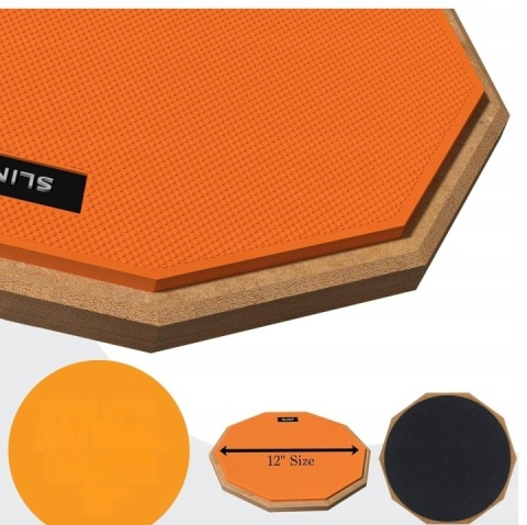 Pad Perkusyjny do Ćwiczeń SLINT (Dwustronny) + 3 Pary Pałek, werbel