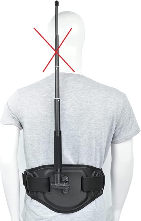 Pas Biodrowy do Kamer Sportowych bez kija do selfie