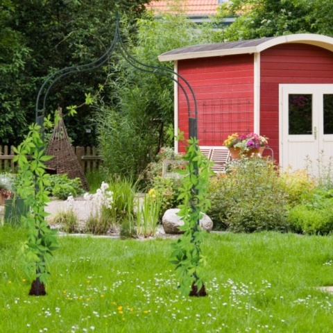 Pergola ogrodowa różana z ozdobnym wierzchołkiem 270 cm