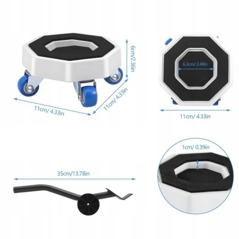 Platformy transportowe do mebli zestaw 4 platform transportowych 360°