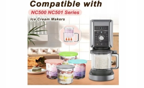 Pojemnik z pokrywką do lodów szczelny 4 szt kompatybilne z NC501 NC500