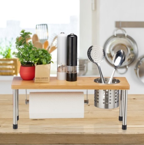 Półka kuchenna regał kuchenny uchwyt na ręcznik RELAXDAYS