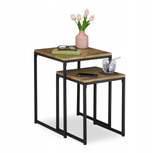 RELAXDAYS STOLIK KAWOWY ZESTAW STOLIKÓW DO SALONU 2 SZTUKI, STOLIKI POMOCNICZE