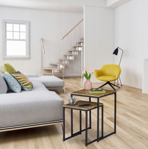 RELAXDAYS STOLIK KAWOWY ZESTAW STOLIKÓW DO SALONU 2 SZTUKI, STOLIKI POMOCNICZE