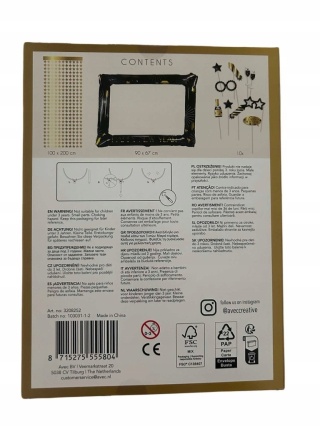 Ramka na zdjęcie sylwester zestaw dekoracyjny Fotobudka