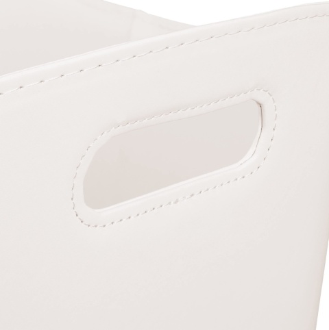 Relaxdays Kosz na drewno ze sztucznej skóry XL,