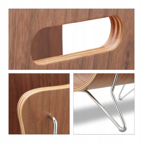 Stojak na gazety Relaxdays 30x37x25 cm brązowy