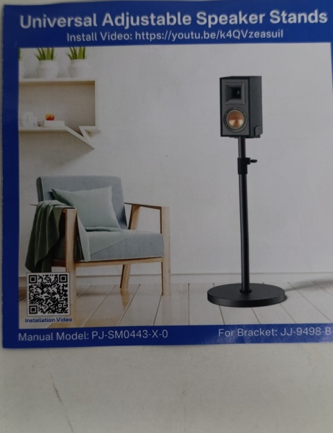 Stojak na głośnik podlogowy Uniwersalny 2szt do kolumn satelit regulacja