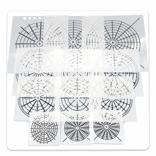 Szablony Mandala do malowania kropkowego 12 szt kreatywny zestaw DIY