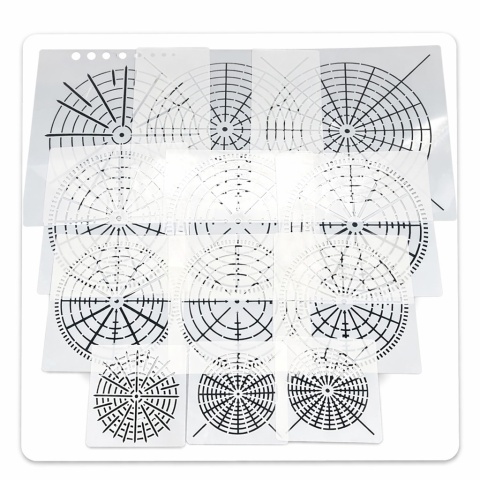 Szablony Mandala do malowania kropkowego 12 szt kreatywny zestaw DIY