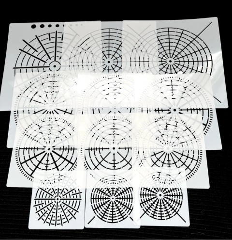 Szablony Mandala do malowania kropkowego 12 szt kreatywny zestaw DIY