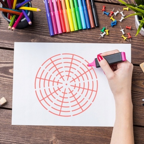 Szablony Mandala do malowania kropkowego 12 szt kreatywny zestaw DIY