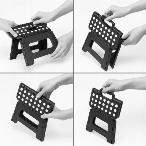 TABORET STOŁEK SKŁADANY ANTYPOŚLIZGOWY KRZESŁO PODEST 150KG 22CM