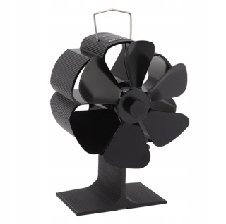 Termoelektryczny wentylator kominkowy – wiatrak na kominek bez prądu + termometr magnetyczny