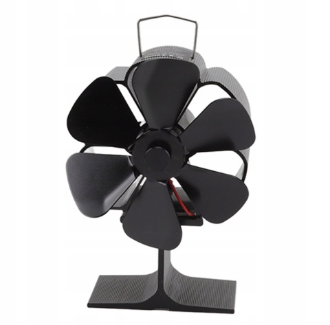 Termoelektryczny wentylator kominkowy – wiatrak na kominek bez prądu + termometr magnetyczny