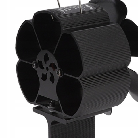 Termoelektryczny wentylator kominkowy – wiatrak na kominek bez prądu + termometr magnetyczny