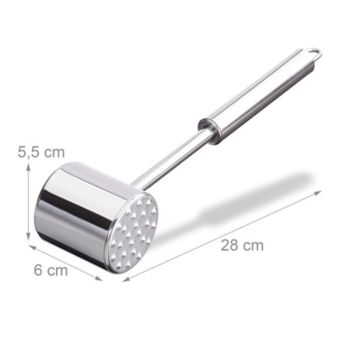 Tłuczek do mięsa RELAXDAYS srebrny młotek, ubijak