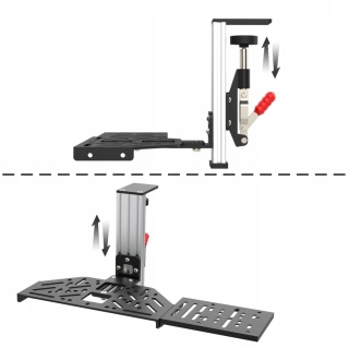 Uchwyt biurkowy (Desk Mount Clamp) do kierownicy gamingowej komputerowej - brak części śrubek montażowych
