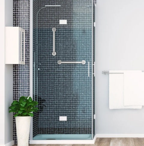 Uchwyt ścienny do łazienki zestaw 2 poręczy ze stali nierdzewnej