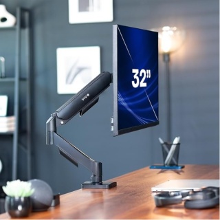 VIVO statyw, stojak biurkowy ze stali czarnej V001o