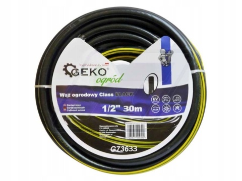 Wąż ogrodowy 3-warstwowy wzmocniony Geko 1/2" 30m