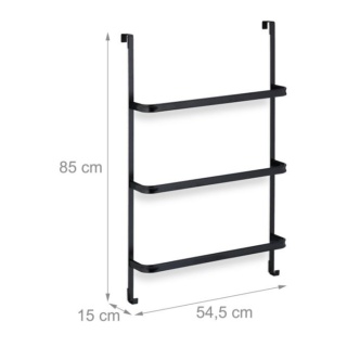Wieszak na ręczniki bezinwazyjny, na drzwi