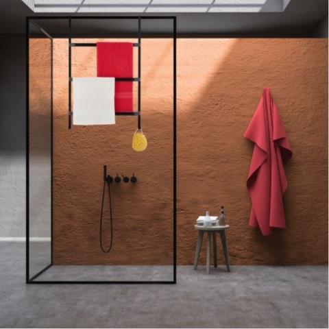 Wieszak na ręczniki bezinwazyjny, na drzwi