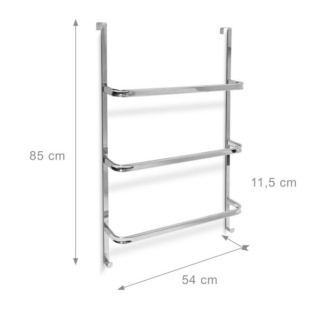 Wieszak na ręczniki na drzwi bezinwazyjny