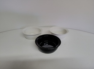 Zestaw 3 Ceramicznych Miseczek na przekąski– Black & White (180 ml)