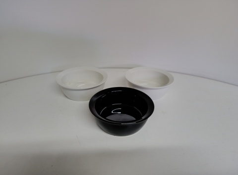 Zestaw 3 Ceramicznych Miseczek na przekąski– Black & White (180 ml)