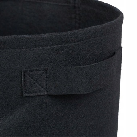 Worki do sadzenia Zestaw 3 szt 40x35cm 38L czarne z okienkiem ogrodowym