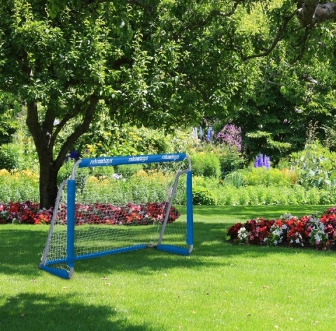 Zestaw dwóch sztuk Bramka piłkarska przenośna 150 x 110 x 75 cm