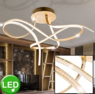 Lampa Sufitowa LED GLOBO 67090G żyrandol 30 W– Złoty Design w Stylu Modern