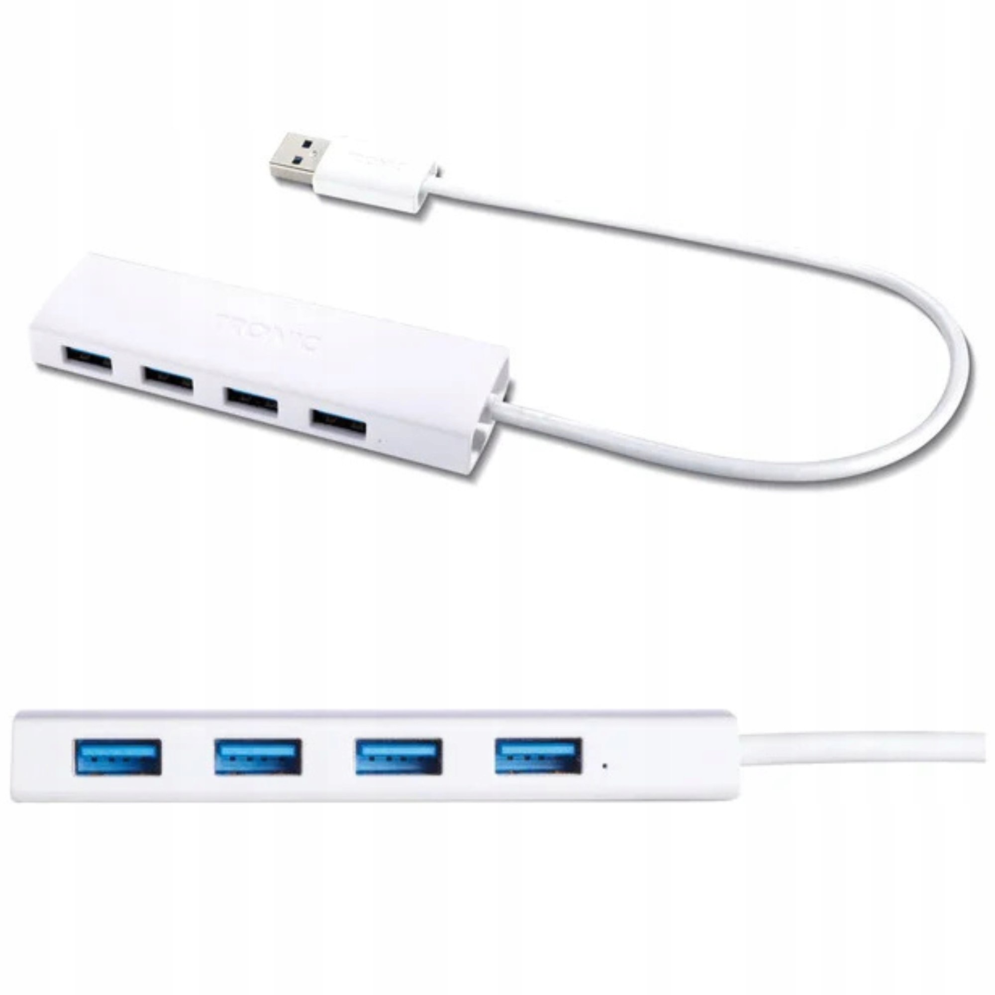 HUB USB Koncentrator TRONIC Rozgałęziacz 4 PORTY USB 3.0 z Kablem 30cm /P18